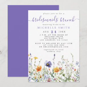Wildflower Bridesmaids Brunch Invitation