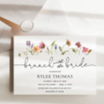 Wildflower Brunch with the Bride Shower Invitation<br><div class="desc">This Brunch with the Bride Bridal Shower invitation is perfect to celebrate the bride to be or a bride that has already eloped. Customise with your information for the bride to be.</div>