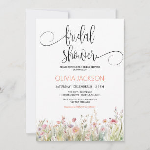 Wildflower Btidal Shower Invitation