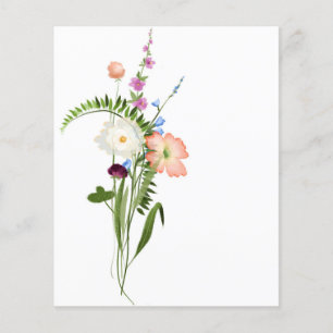 Wildflower bunch scrapbook background