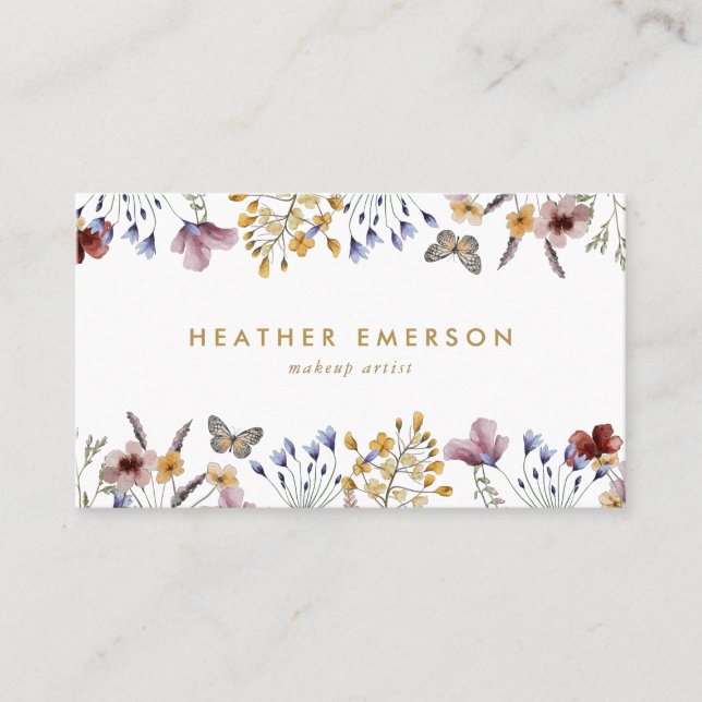 Wildflower Business Card (Front)