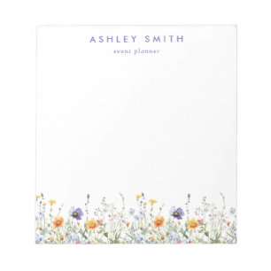 Wildflower Business Notepad