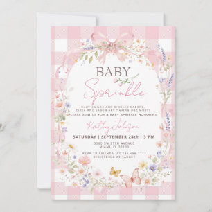 Wildflower Butterfly Baby Sprinkle Invite