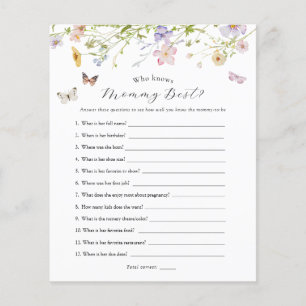 Wildflower Butterfly Baby Who Knows Mummy Game