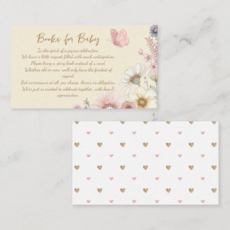 Wildflower Butterfly Books For Baby Enclosure Card