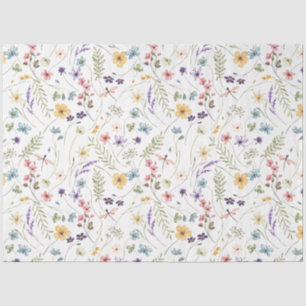 Wildflower Butterfly Garden Baby Shower Tissue Paper