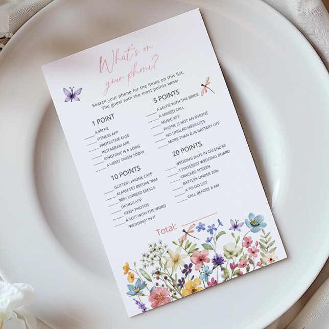 Wildflower Butterfly What’s on Your phone game (Creator Uploaded)