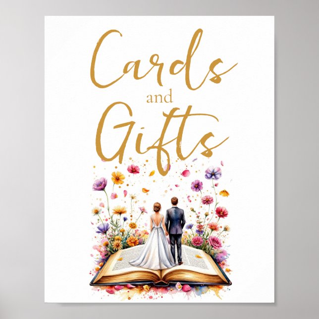 Wildflower Cards and Gifts Table Sign (Front)