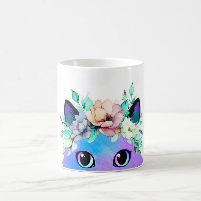 Wildflower Cat Eyes Mug (Center)
