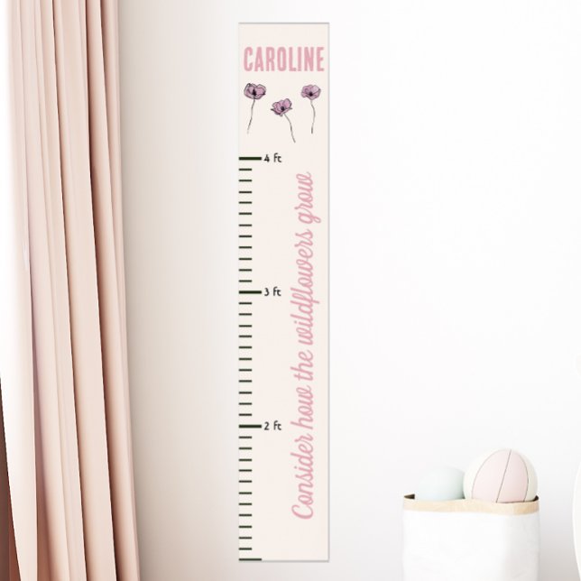 Wildflower Christian Quote Girls Growth Chart (Creator Uploaded)