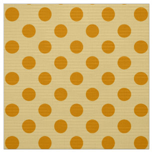 WILDFLOWER - Classic Gold Polka Dots on Mod Yellow Fabric