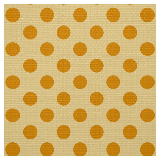 WILDFLOWER - Classic Gold Polka Dots on Mod Yellow Fabric (Swatch)