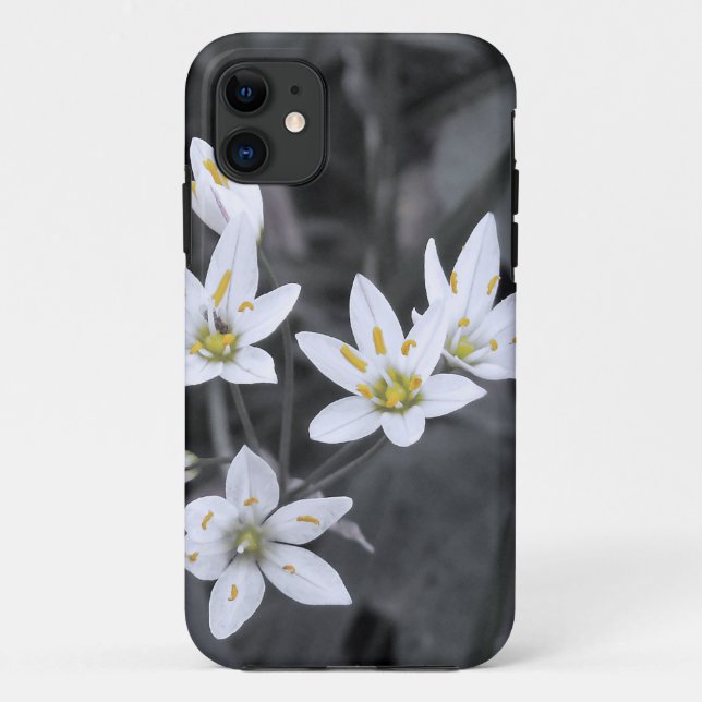 Wildflower Cluster Macro Photo BW/Colour CC/ID Cas Case-Mate iPhone Case (Back)