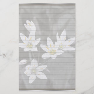 Wildflower Cluster Stationery with optional lines