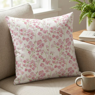 Wildflower Cottagecore Botanical Floral Garden Cushion