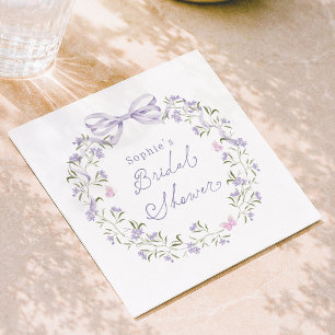 Wildflower Cottagecore Bridal Shower Napkin