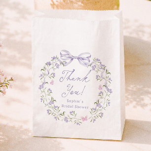 Wildflower Cottagecore Bridal Shower Thank You Favour Bags