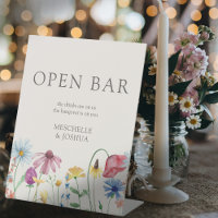 Wildflower Country Floral Wedding Open Bar