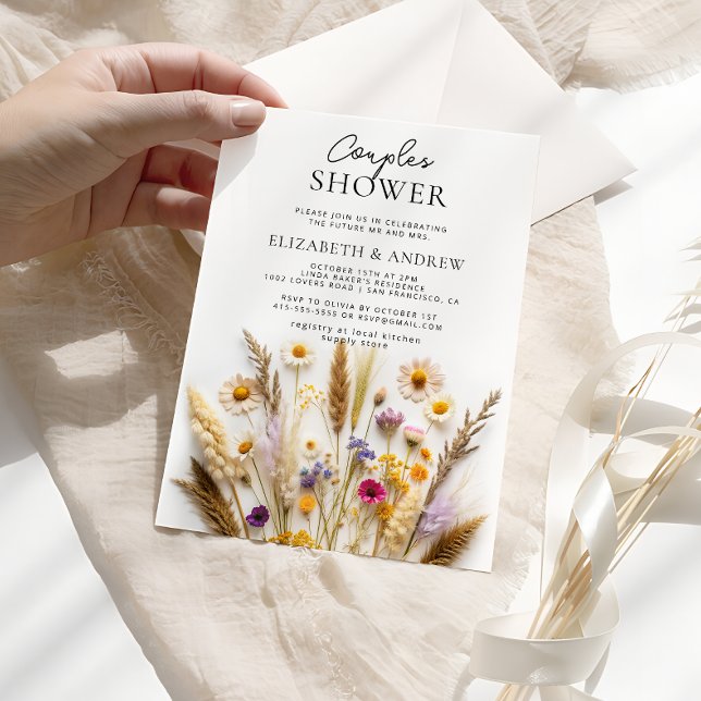 Wildflower Couples Shower Invitation (Creator Uploaded)