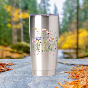 Wildflower Custom Name Insulated Tumbler