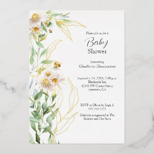 Wildflower Daisy Border Baby Shower