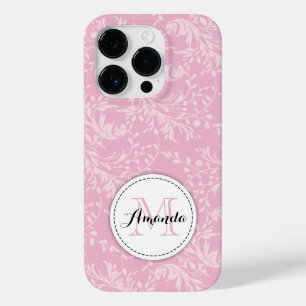 Wildflower damask floral pink Case-Mate iPhone 14 pro case