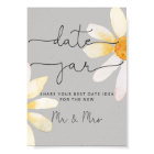 Wildflower date night ideas. Date jar bridal game