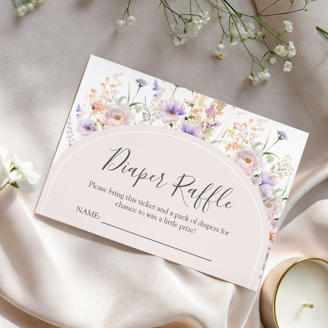 Wildflower Diaper Raffle  Card (Creator Uploaded)
