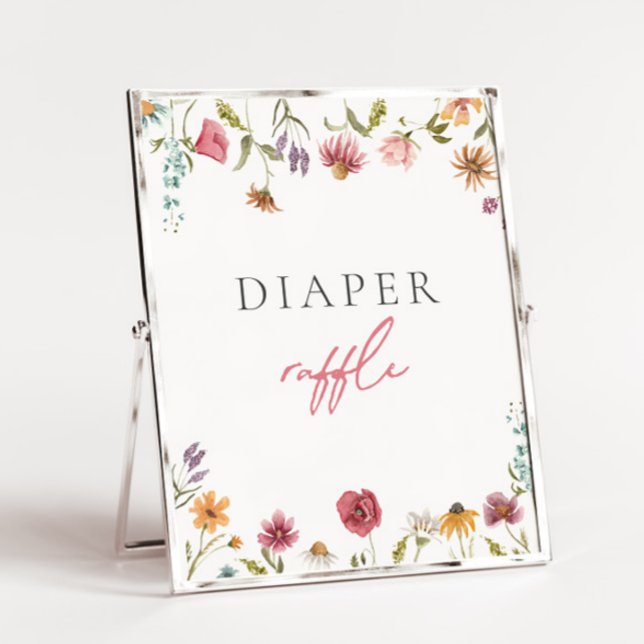 Wildflower Diaper Raffle Sign (Creator Uploaded)