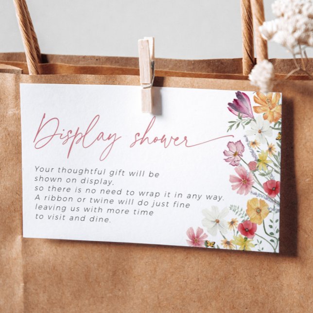 Wildflower Display Shower Bridal Love in Bloom Enclosure Card (Creator Uploaded)