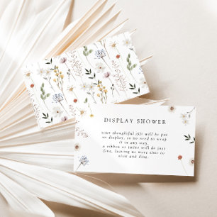 Wildflower Display Shower Enclosure Card