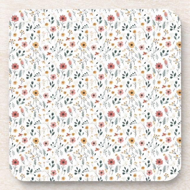Wildflower Doodle Coaster (Front)