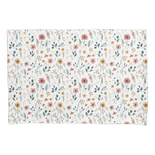 Wildflower Doodle Pillowcase