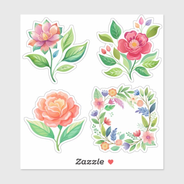 Wildflower Dream: Large Custom-Cut Vinyl Sticker (Sheet)