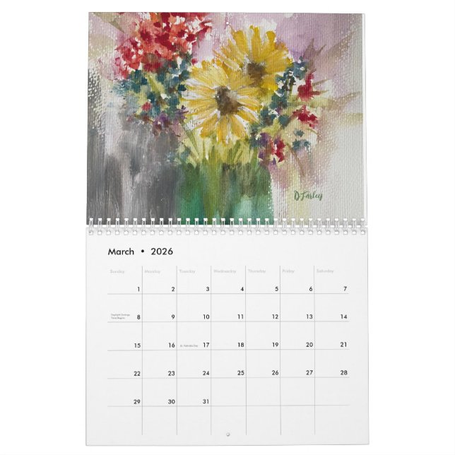 Wildflower Dreams Calendar 2025 (Mar 2026)