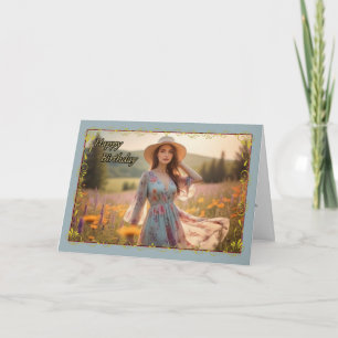 Wildflower Dreams Woman's Birthday Card