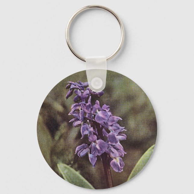 Wildflower: Early Purple Orchids Key Ring (Front)