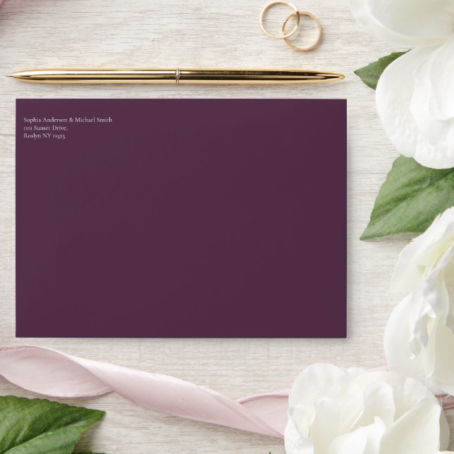 Wildflower Elegance Wedding- Envelope (Wedding)