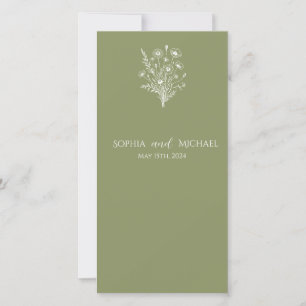 Wildflower Elegance- Wedding Program-
