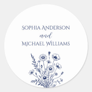 Wildflower Elegance- Wedding Stickers