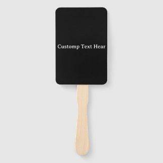 Wildflower Elegant Gothic Wedding Program Hand Fan