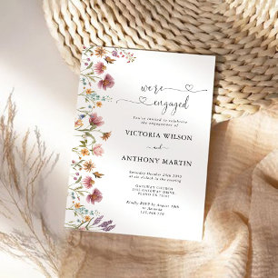 Wildflower Engagement Party Invitation