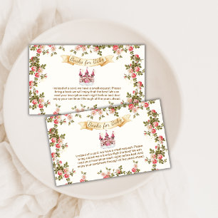 Wildflower Fairytale Castle Books For Baby Shower  Enclosure Card