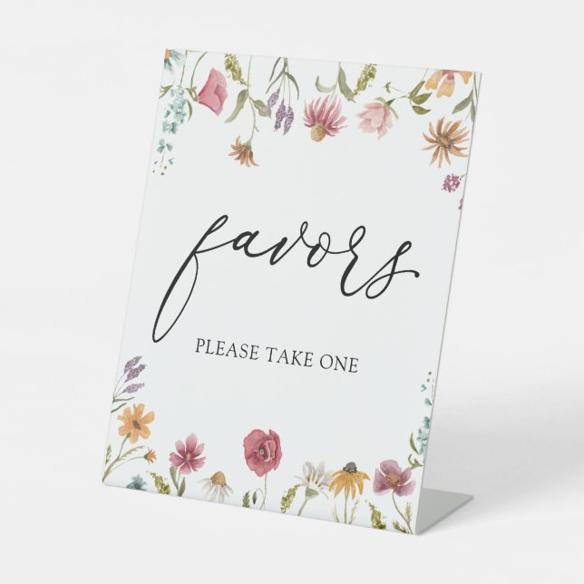 Wildflower Favours Sign (Front)