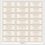 Wildflower Fern Beige Gold Wedding Guest Address<br><div class="desc">This Wildflower Fern Beige Gold Wedding Guest Address Sticker design is an elegant arrangement of classic gold geometric frames embellished with delicate boho floral greenery bouquets and stems. Featuring a palette of timeless ivory beige backgrounds with simple classic black typography and whimsical colourful wildflowers, creating a lovely and polished romantic...</div>