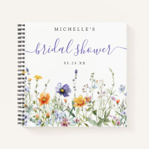 Wildflower Field Bridal Shower Guest Book
