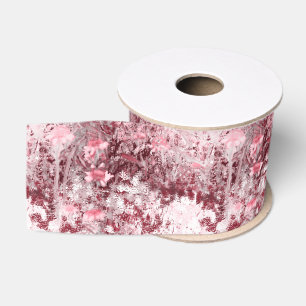 Wildflower Field Impressionism-Mauve Grosgrain Ribbon
