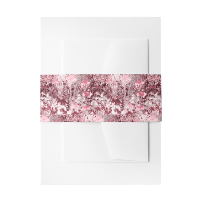 Wildflower Field Impressionism-Mauve Invitation Belly Band (Front Example)