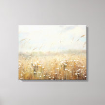 Wildflower Field Landscape Oil Painting