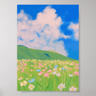 Wildflower Field Poster